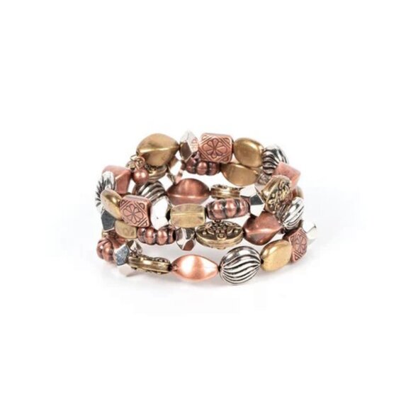 Paparazzi Jewelry Accessories -Charmingly Cottagecore - Multi Bracelet - Vintage - Picture 4 of 4